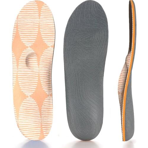 Orange Round Orthotic EVA Comfort Insoles for Arch,Heel,Ball of Foot with Targeted Cushioning and Arch Support Inserted Insole