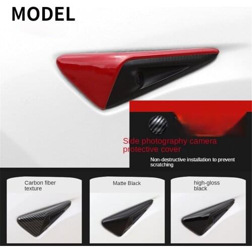Suitable for Tesla Model3/X/SY fender camera protective cover side standard change decoration accessories