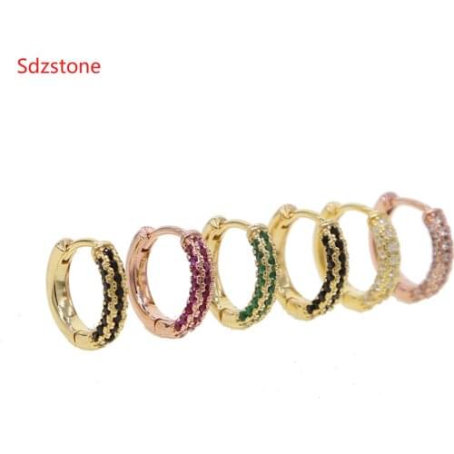 Romantic Jewelry 2019 wholesale 11mm tiny mini circle 7 colors silver gold filled clip on circle silver color earring