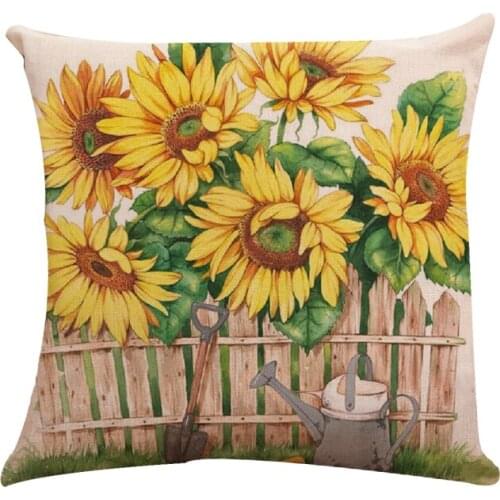 Christmas Collection Cotton Linen Square Pillow Covers Decorative Pillow Case Linen Sofa Pillow