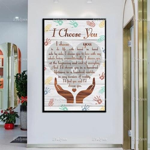 I Choose You Poster, Non-Profit Organizations And Fundraising Prints, Home Decoration Wall Art, Vintage Canvas, Best Gifts Ever