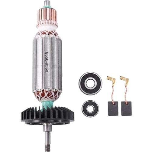 Replacement AC220V-240V Armature Rotor for MAKITA Angle Grinder 9556 9557 9558 9556NB 9556HN 9557NB 9557HN 9558NB 9558HN