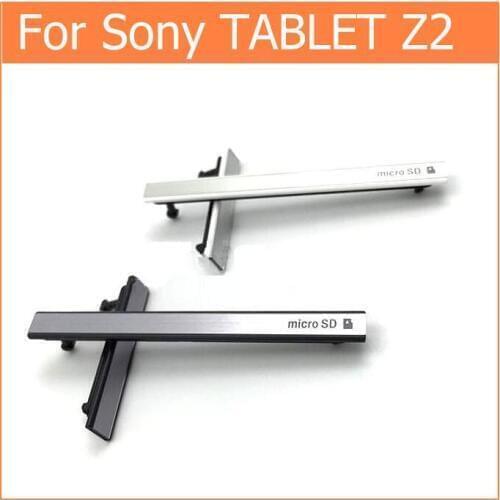 100% New housing-USB Charging Port Dust Plug+Micro SD & Sim cards Jack Port Slot cover for Sony Xperia Z2 Tablet Dust Waterproof