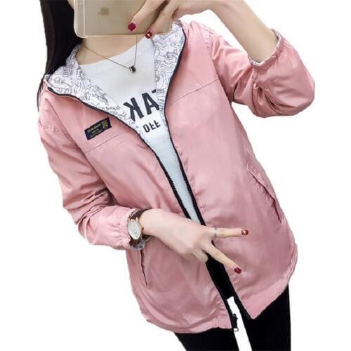 2017 Spring Autumn Women Hoodies Sweatshirts Double Coat Casual Female Hoodies Top Sportswear Sunproof Waterproof Coats Mw009
