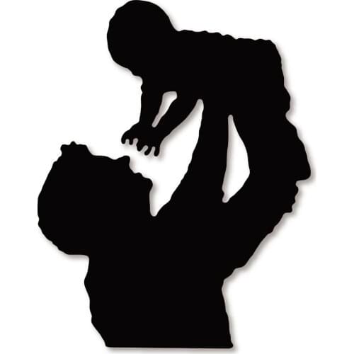 2021 ForeWan Father & Baby Frame Craft Metal Steel Cutting Dies Paper Cards Making Embossing Die Cuts For Diy Decor Scrapbooking