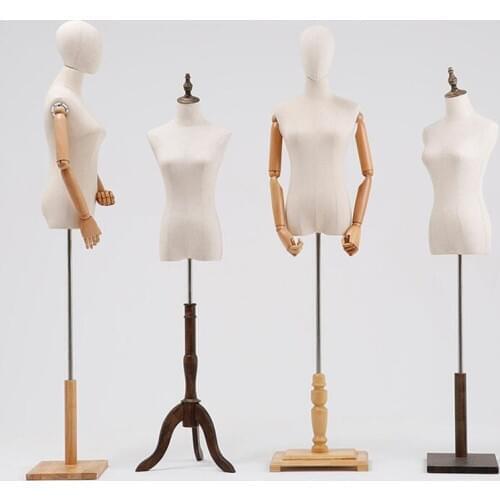 3style Wood Arm Color Female Hand Mannequin Full Cloth Body Square Plate Base Jewelry Flexible Women,Adjustable Rack,Doll C840