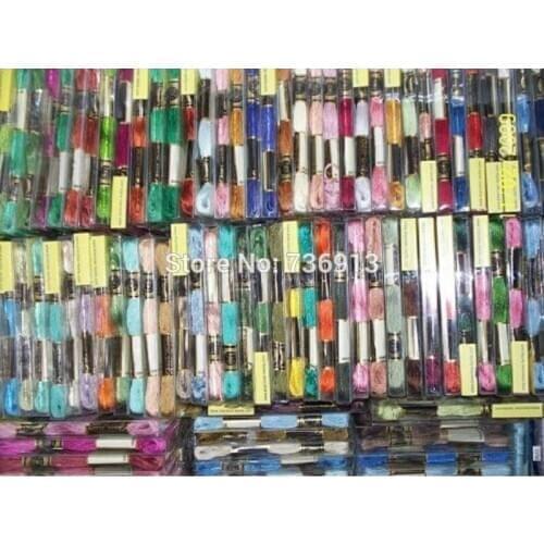 500 Pcs/lot Cross Stitch Floss Thread Yarn--Choose Your Own Colors