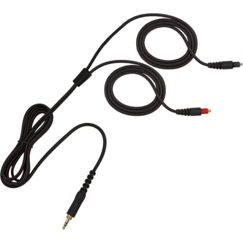 Replacement Dual Exit Cable Extension Cord for With Shure SRH1440 SRH1540 1840 Headphones Lead
