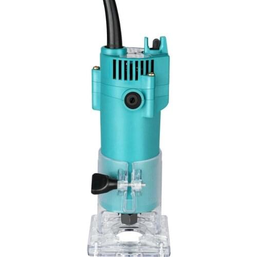 600W 30000rpm Woodworking Electric Trimmer Wood Milling Engraving Slotting Trimming Machine Hand Carving Machine Wood Router