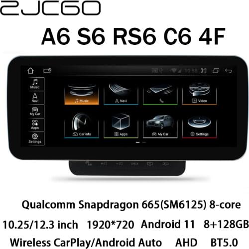 Car Multimedia Player Stereo GPS DVD Radio Navigation Android Screen Monitor MMI 2G 3G System for Audi A6 S6 RS6 C6 4F 2004~2011