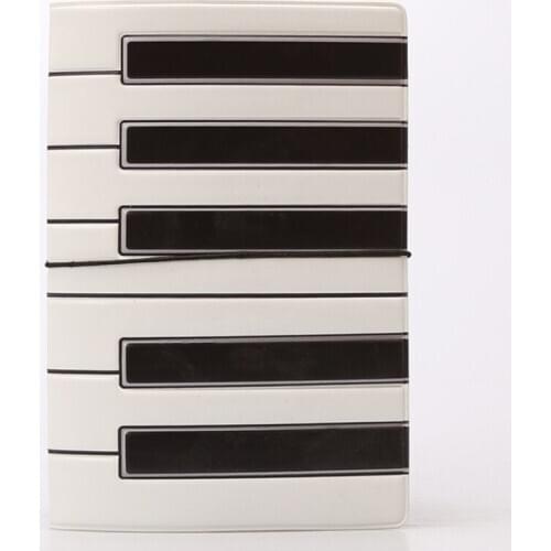 Piano Keys Case Passport Cover men,3D Design PU&PVC Leather Travel Passport Holder,14*9.6cm
