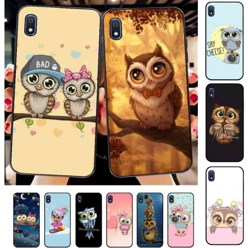 Cute Owl Hearts Lover Christmas Phone Case for Samsung A51 01 50 71 21S 70 31 40 30 10 20 S E 11 91 A7 A8 2018