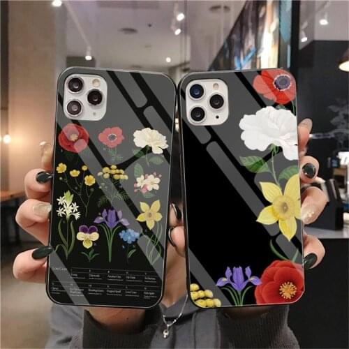 Sam smith love goes flowers Phone Cases Tempered Glass For iPhone 12 Pro Max Mini 11 Pro XR XS MAX 8 X 7 6S 6 Plus SE 2020 Cover