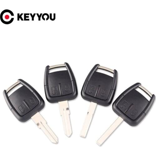 KEYYOU 2 Buttons Smart Remote car Key Shell For Chevrolet With Key Blade Replacement Auto Keyless Entry Case
