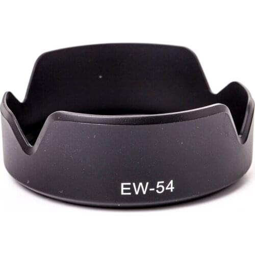 Black/White EW-54 Bayonet Mount Lens Hood For Canon EF-M 18-55mm f/3.5-5.6 STM IS lens