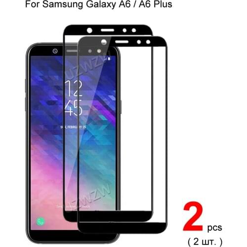 2pcs For Samsung Galaxy A6 Plus / A6 2018 Tempered Glass For Samsung Galaxy A6 Plus 2018 Screen Protector Protective Glass
