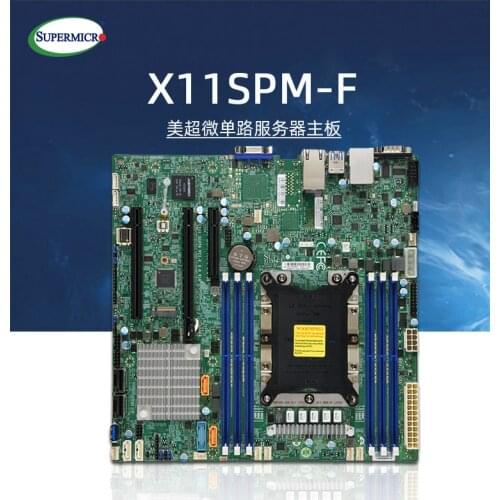 Ultramicro x11spm-f single channel server motherboard 3647 pin c621 chip microATX small board 12 SATA