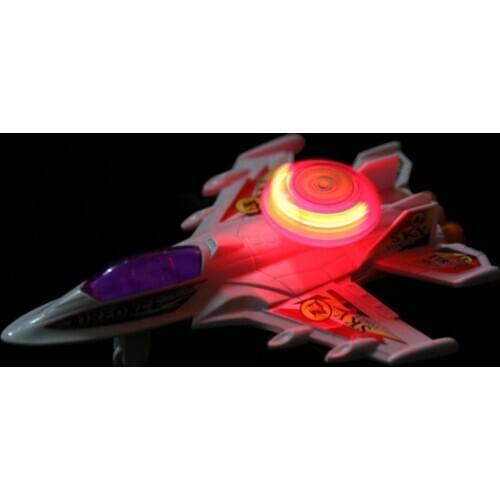 Airplane Pull Wire Model LED Luminous Flash Simulation Miniature Plane Kids Toy