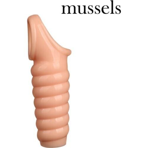 Mussles Men Penis Erection Cock Ring Sleeve Delay Ejaculation Reusable Condom Dildo Enlargement Adult Products Sex Toys