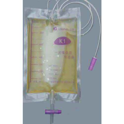 1000ml disposable Thick drainage urine bag no backflow urine collection bag Incontinence urine drainage bag