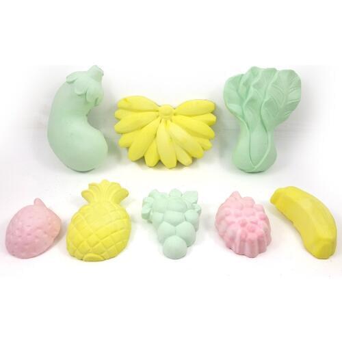 Cute Fruit Shape Parrots Chew Toys Grinding Stones Colorful Mineral Birds Chew Toy Pet Accessories