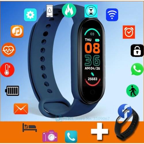 Fitness Smart Band M6 Smart Bracelet Men Women Smartband For Android iOS Wristbands Waterproof Silicone Smart Wrist Band Watch