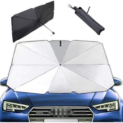 Car Windshield Sunshade Umbrella Folding Sedan Hatchback Front Window Heat Insulation UV Block Sun Protection 125x65cm