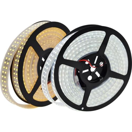 1 Roll High brightness 240 LEDs/m led strip 3528 2 rows 1200 Leds Cable 12V 5m Warm White Decorations Led Strip No-waterproof IL