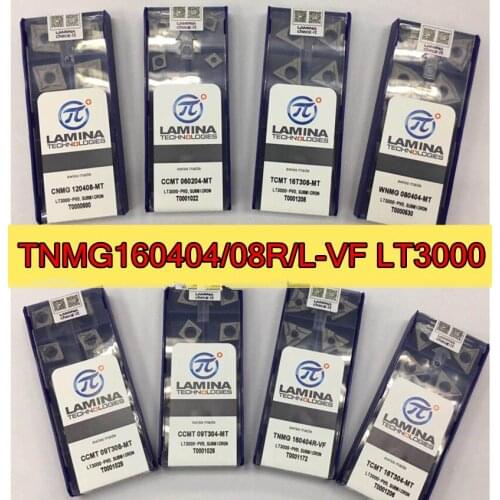 TNMG160404 TNMG160408 R L-VF LT3000 100% swiss-made Lamina Metal ceramic Carbide insert Processing: steel Free shipping