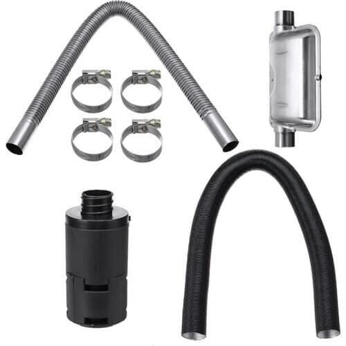 8 Pcs Universal Car Consumables Accessories Air Diesel Heater 24mm Exhaust Silencer + 25mm Filter Accessory For Air Diesel Heate
