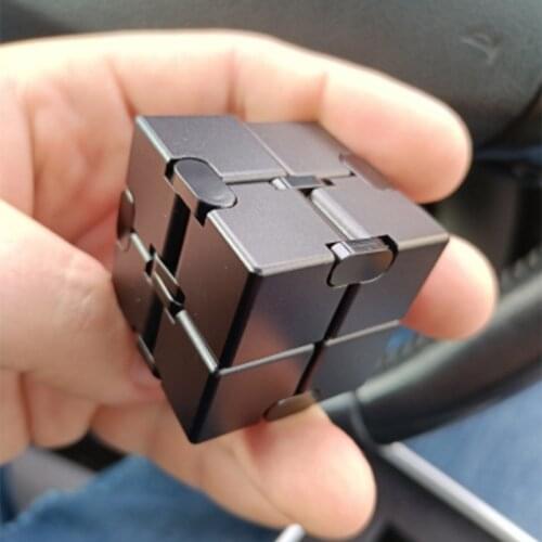 High quality infinity cube metal EDC Anxiety Stress Relief Toy Portable Decompresses Relax Toy for Children Adults free shipping