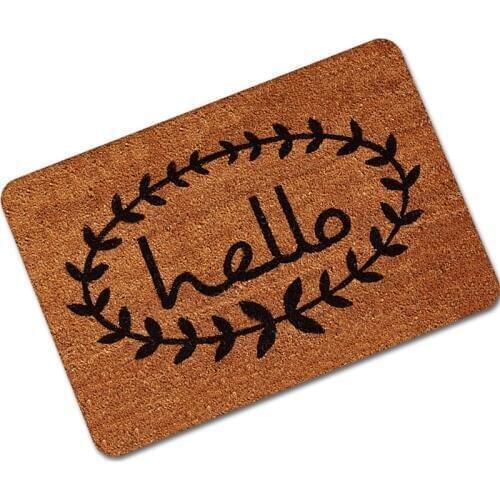 Hello Letters Printed Door Mats Outdoor Welcome Doormats Rubber Kitchen Mat Carpet for Living Room Bedroom Rugs Tapete alfombra