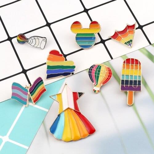 Women Brooch pin Lapel Badge Jewelry brooches Pins Creative Finger Game Turntable Heart Jackets Collect gift clothes Bag button