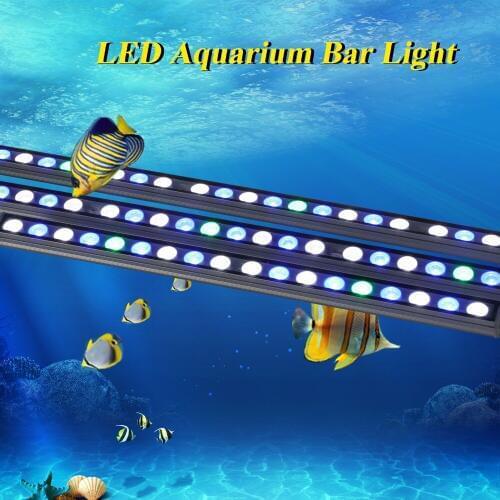 10pcs/lot 54W IP65 Led Aquarium bar Light hard strip lamp for saltwater/freshwater coral reef plant growth fish tank lighting