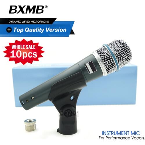10pcs Grade A Quality BETA57A Professional Super-Cardioid Dynamic BETA Instrument 57A Microphone For Performance Drum Percussion