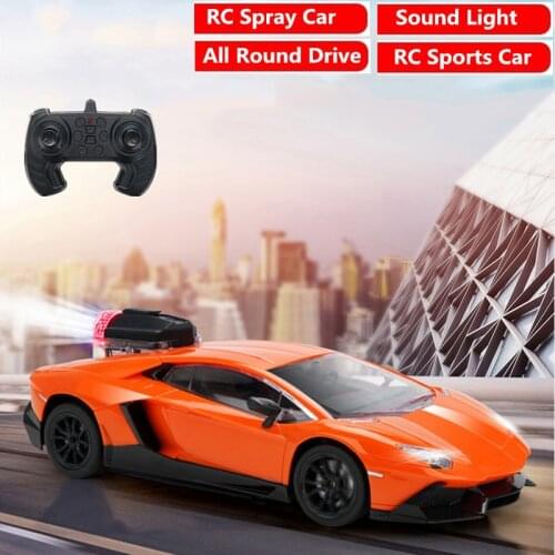 2.4G RC Spray Car Remote Control Car All Round Driving High Speed Racing Sport Car Vehical Cool Light Multi-player Kid Toy Gifts