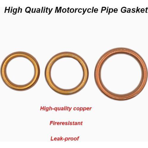 2pcs/lot Motorcycle Silencer Exhaust Pipe Gasket For 50cc 60cc 80cc 100cc 125cc 150cc Motorbike Scooter Underbone Dirt Bike ATV