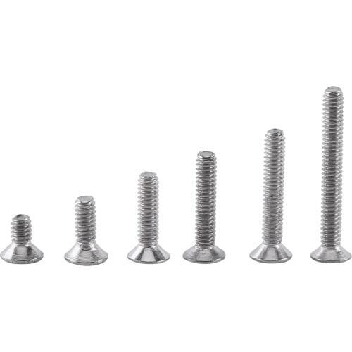 250PCS/Set M2 Cap/Button/Flat Head A2 Stainless Steel Hex Socket Screw Bolt Nut Assortment Kit