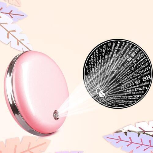 3 in 1 USB Stove Hand Warmers battery portable Projection lamp Hand-Warmer Power-Bank Quick-Heating Mini Rechargeable 3600 Mah