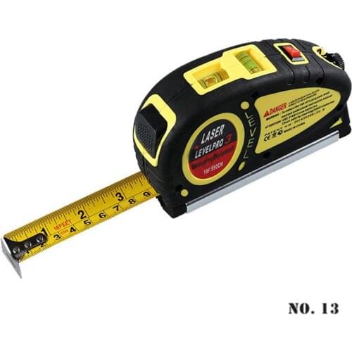 4 in 1 Mini Flat Water Projector with Measuring Tape Mini Crossover High Precision Multifunction Measuring Tools Infrared Laser