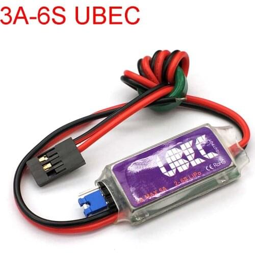 5V / 6V 3A UBEC Max 5A Lowest RF Noise BEC Full Shielding Antijamming Switching Regulator for Air Helicopter Plane