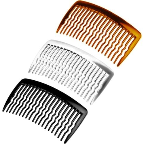 6pc/pack Women DIY Handmade Hair Accessories 18 Teeth Hair Combs Tiaras Girls Bangs Clips Childrens Banana Barrettes Hairpins