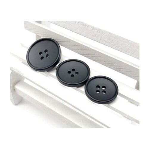 A1 Sewing Resin matte round 18mm buttons for men suit trousers black buttons for women woolen coat buttons