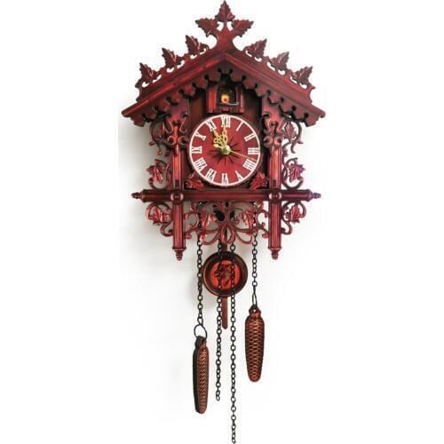Antique Wall Clock Hanging Handmade Colck Living Room Swing Timer Alarm Clocks For Vintage Home Decoration Tools