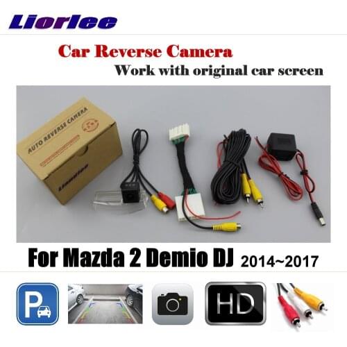 Car Rear View Back Backup Camera For Mazda 2 Mazda2 Demio DJ 2014-2017 HD CCD Rearview Reversing Parking CAM Accessories