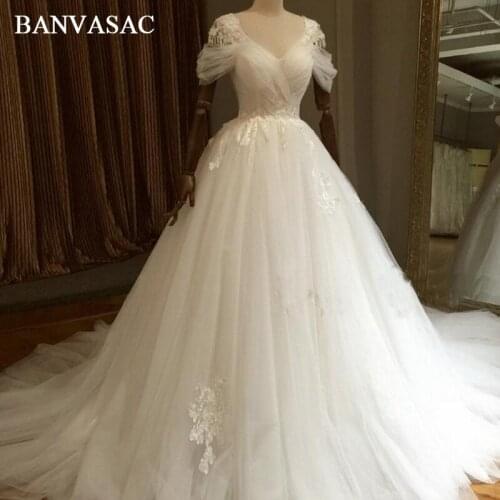 BANVASAC Lace Wedding Dresses