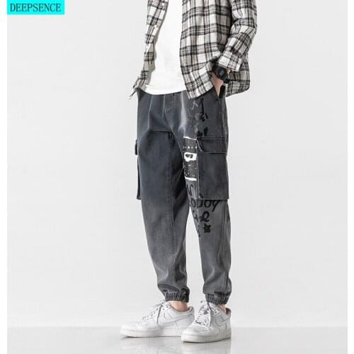 Tide Brand Spring Men Trousers Jeans Men Casual Big Trend Loose Large Size Men Work Clothes Harem Pants Trousers Men