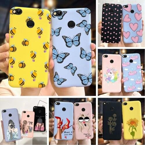For Xiaomi Redmi 4X Case Silicone Soft TPU Slim Bumper Cover For Xiomi Redmi 4X 4 X Coque Fundas on Redmi4X Butterfly Phone Case