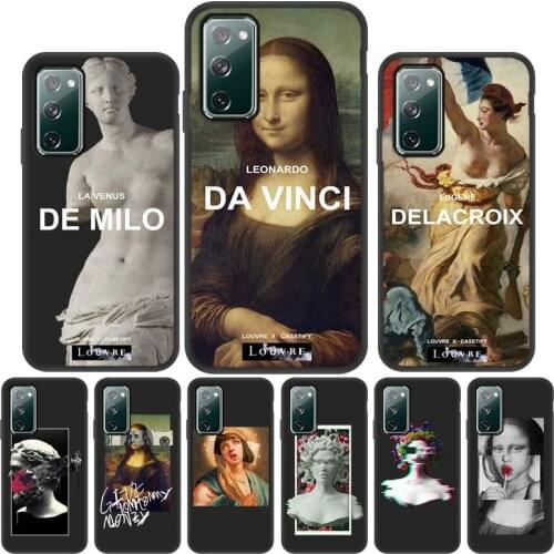 For Samsung S21 Case Mona Lisa Art David Phone Case For Samsung Galaxy S21 Ultra S20 FE S10 Plus S9 S10e Silicon Cover S 21 Plus