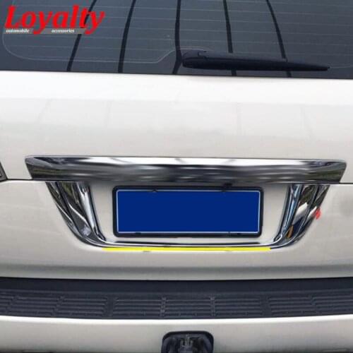 Loyalty for Land Cruiser 2008 2009 2010 2011 2012 2013 2014 2015 2016 2017 Rear Trunk License Plate Cover Trim Car Accessories